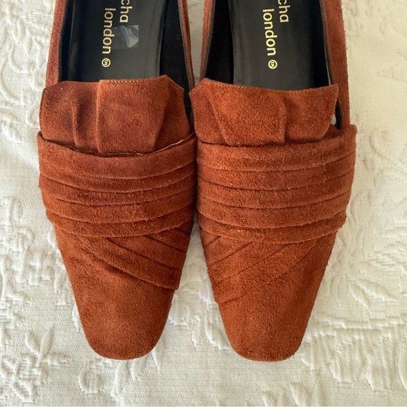 Shoes - Sacha London Brown Suede Loafers size 7
